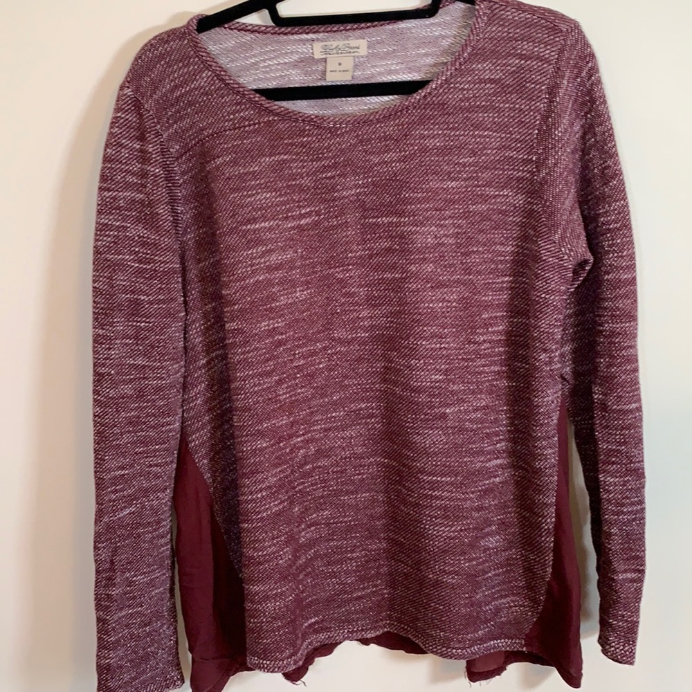 Mixed Media Maroon Top